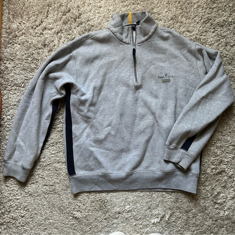 vintage quarter zip nautica sweatshirt